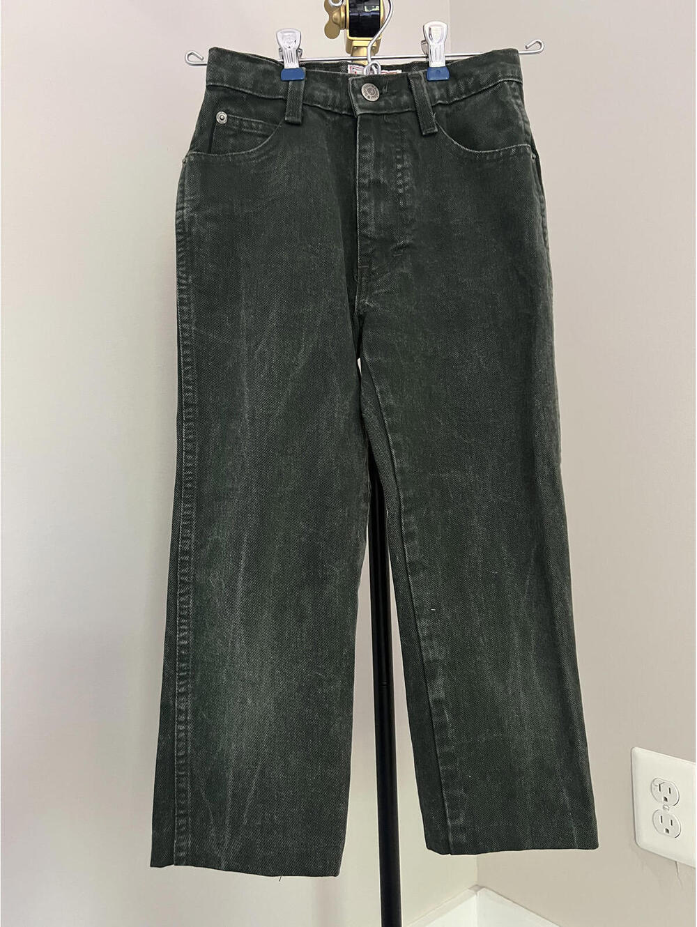 Vintage Bonjour Dark Hunter Green Boys Denim Jeans